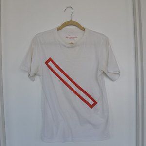 Saturdays NYC Red Slash Tee